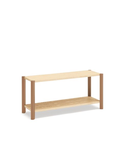 Libreria con 2 ripiani in argilla - 125,5x42,5x59cm