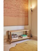 Libreria con 2 ripiani in argilla - 125,5x42,5x59cm