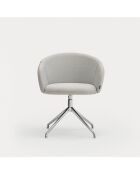 2 sedie con braccioli Aggiungi grigio chiaro - 56x58x47/75cm