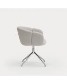 2 sedie con braccioli Aggiungi grigio chiaro - 56x58x47/75cm