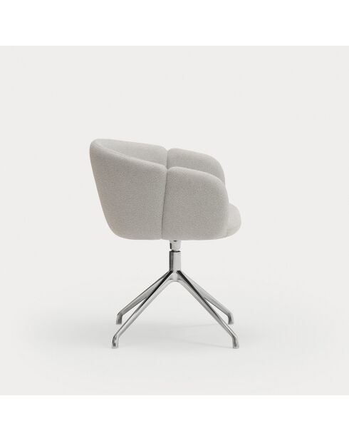 2 sillas con reposabrazos Añadir gris claro - 56x58x47/75cm