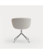 2 sedie con braccioli Aggiungi grigio chiaro - 56x58x47/75cm