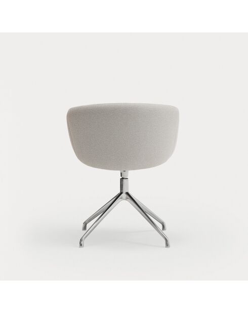 2 sillas con reposabrazos Añadir gris claro - 56x58x47/75cm
