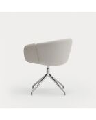 2 sedie con braccioli Aggiungi grigio chiaro - 56x58x47/75cm