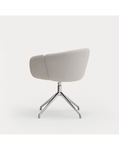 2 sillas con reposabrazos Añadir gris claro - 56x58x47/75cm