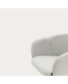 2 sedie con braccioli Aggiungi grigio chiaro - 56x58x47/75cm