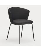 2 chaises Add 107-9035 noires - 56x58x48/81cm