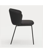 2 chaises Add 107-9035 noires - 56x58x48/81cm