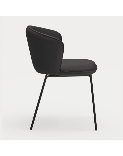 2 chaises Add 107-9035 noires - 56x58x48/81cm