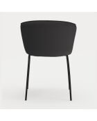 2 chaises Add 107-9035 noires - 56x58x48/81cm