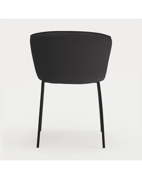 2 chaises Add 107-9035 noires - 56x58x48/81cm