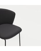 2 chaises Add 107-9035 noires - 56x58x48/81cm