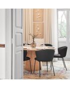 2 chaises Add 107-9035 noires - 56x58x48/81cm