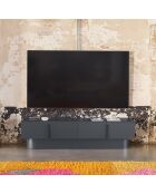 Totem tv-meubel met 4 deuren antracietgrijs - 200x47x50cm