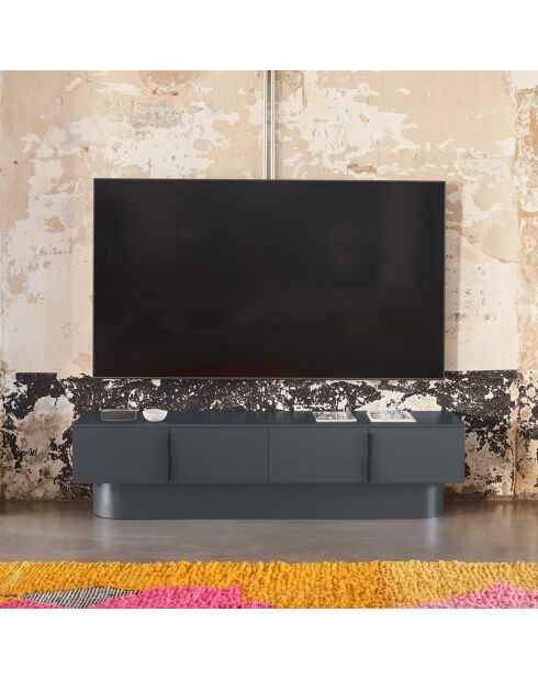Totem tv-meubel met 4 deuren antracietgrijs - 200x47x50cm