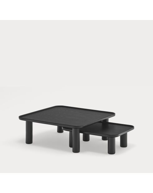 Juego de mesa nido Nest negro, 79/64x79/49x30,4/22,4 cm