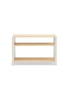 Libreria con 3 ripiani crema - 125,5x42,5x84cm