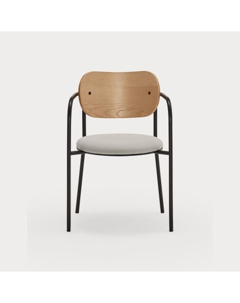 2 chaises Eclipse chêne - 53x52x46/78cm