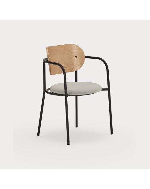 2 chaises Eclipse chêne - 53x52x46/78cm
