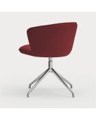 2 Aggiungi 64146 sedie bordeaux con gambe cromate - 56x58x48/81 cm