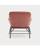 Fauteuil Sadira corail - 88x84x87cm