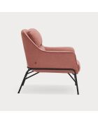 Fauteuil Sadira corail - 88x84x87cm