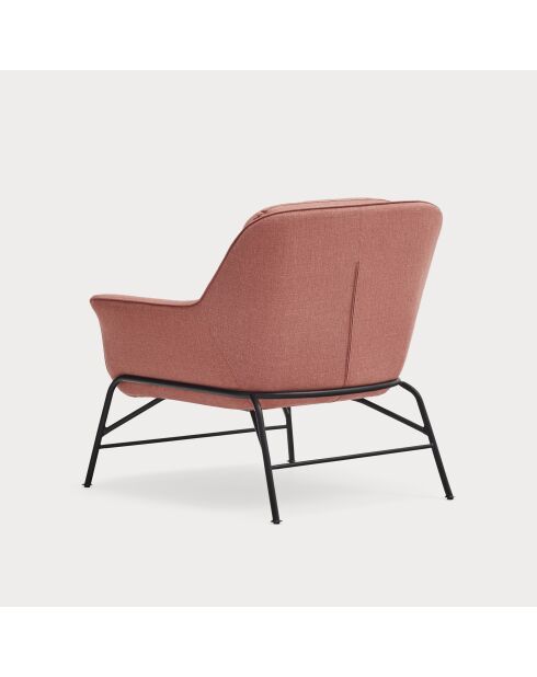 Fauteuil Sadira corail - 88x84x87cm