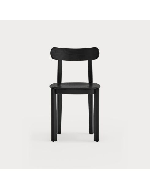 2 chaises Nara noires - 44x45,5x76cm