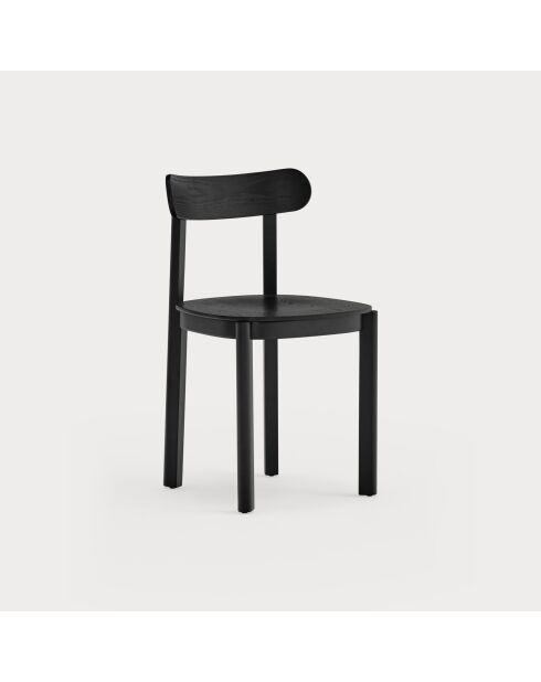 2 chaises Nara noires - 44x45,5x76cm