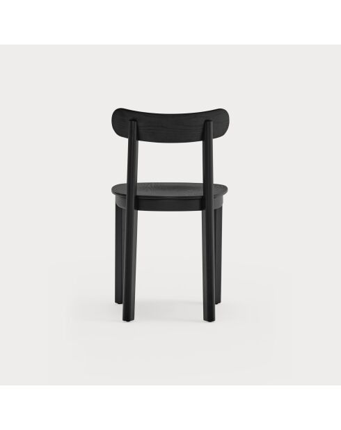 2 chaises Nara noires - 44x45,5x76cm