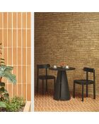 2 chaises Nara noires - 44x45,5x76cm