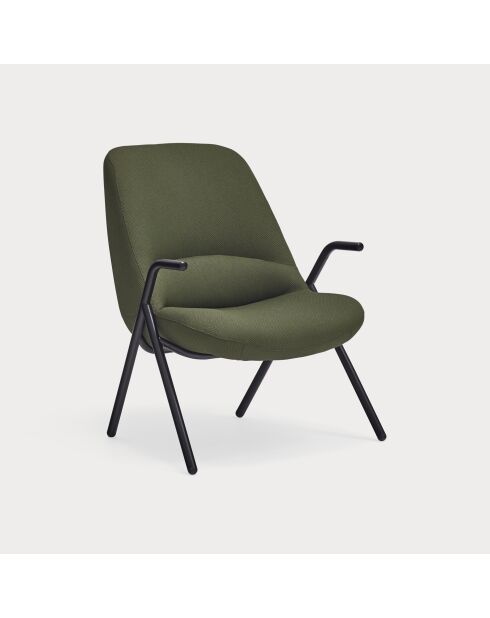 Kleiner Sessel 68226 Dins dunkelgrün - 78x77x43/93cm