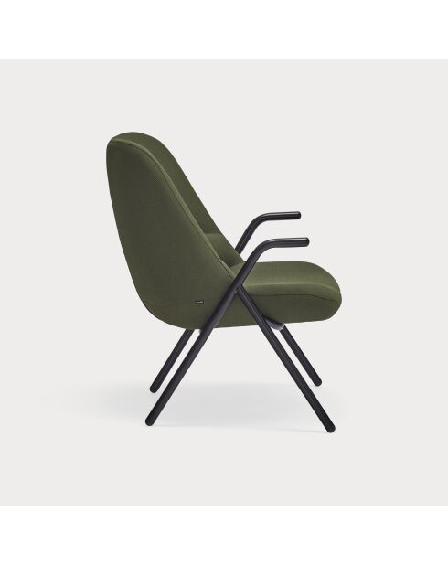Kleiner Sessel 68226 Dins dunkelgrün - 78x77x43/93cm