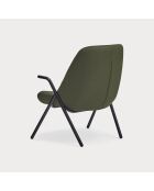 Poltrona piccola 68226 Dins verde scuro - 78x77x43/93cm
