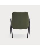 Poltrona piccola 68226 Dins verde scuro - 78x77x43/93cm