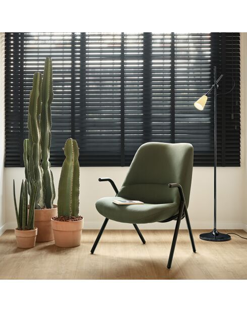 Kleiner Sessel 68226 Dins dunkelgrün - 78x77x43/93cm
