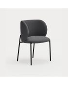 2 sedie Mogi 60107 grigio scuro - 59x56x49/81cm