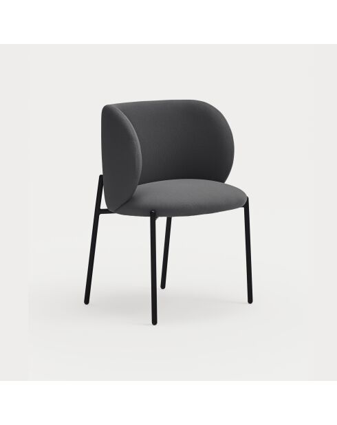 2 Mogi Stühle 60107 dunkelgrau - 59x56x49/81cm