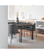2 sedie Mogi 60107 grigio scuro - 59x56x49/81cm