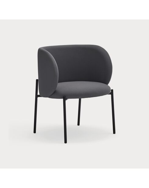 Fauteuil Mogi 60107 gris foncé - 60x65x74/44cm