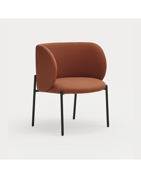 Fauteuil Mogi 107-0035 terracotta - 60x65x74/44cm