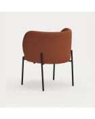 Fauteuil Mogi 107-0035 terracotta - 60x65x74/44cm