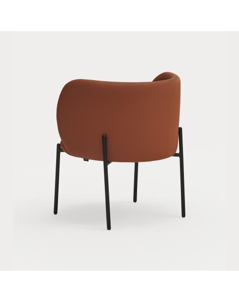 Fauteuil Mogi 107-0035 terracotta - 60x65x74/44cm