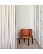 Fauteuil Mogi 107-0035 terracotta - 60x65x74/44cm