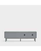 Corvo tv-meubel 2 deuren, 2 laden en 1 parelgrijze nis - 180x40x56cm