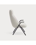 Fauteuil grand format 61200 Dins crème - 78x80x43/116cm