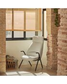 Fauteuil grand format 61200 Dins crème - 78x80x43/116cm
