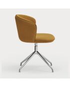 2 chaises Add 62095 moutardes avec pieds chromés - 56x58x48/81cm
