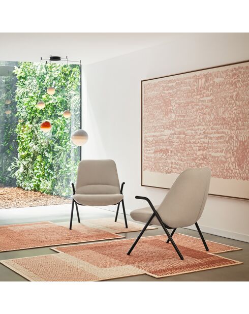 Kleiner Sessel 61200 Dins cremefarben - 78x77x43/93cm