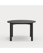 Table ronde Atlas noire - 125.3x120x75.2cm